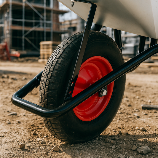 2mgoods langlebiges Schubkarrenrad aus hochwertigem PU Vollgummi mit robuster Achse, Schubkarrenreifen 4.80/4.00-8, leichte Montage, bis 200 kg, universelle Größe, pannensicher