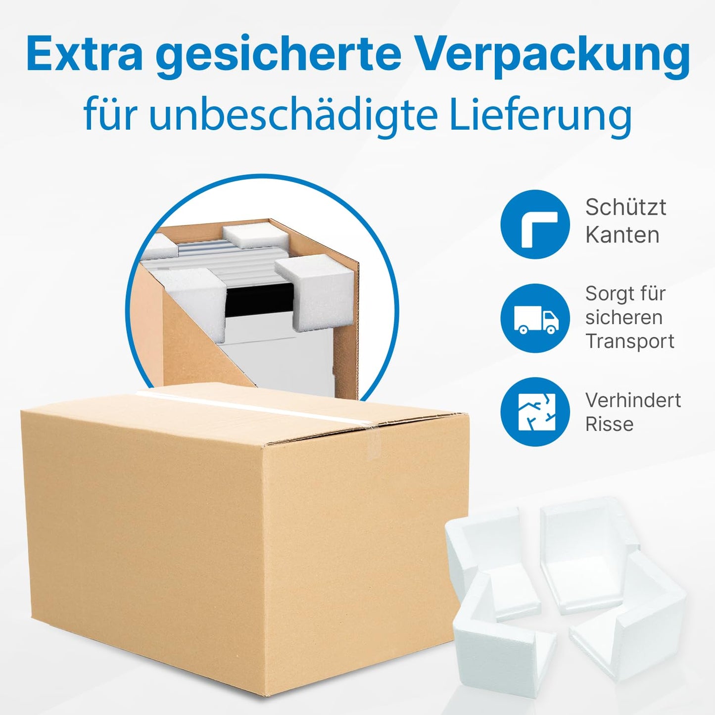 2mGoods - 4er Set 70L robuste Aufbewahrungsboxen mit Deckel L61.5xB44xH36 cm inkl. Tragegriff, Plastikboxen, stapelbar, lebensmittelecht, transparente kleine Kisten für Wohnung, Werkstatt & Keller