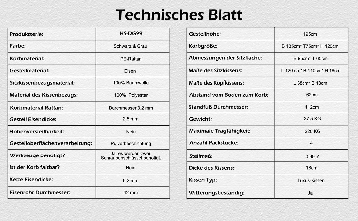 2mGoods Hängesessel mit Gestell für 2 Personen, Korbhängesessel Outdoor & Indoor, Hängekorb Sessel Outdoor Garten, mit Gestell und XXL Rückenkissen, Polyrattan Hängestuhl 2 Personen