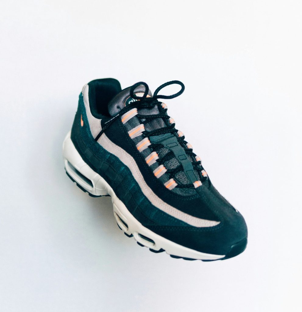 black and white Nike Air Max 95 sneaker
